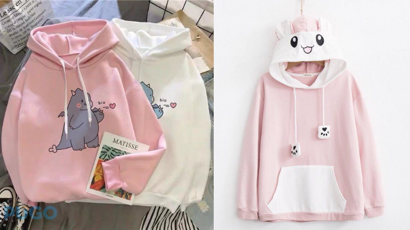 Áo hoodie nữ basic