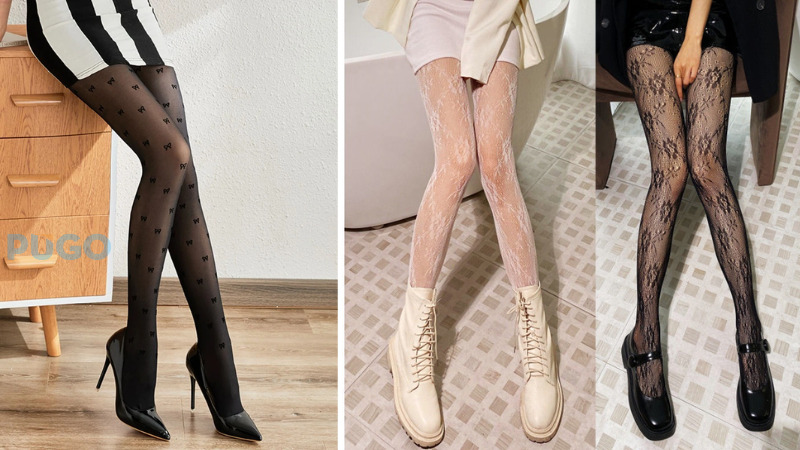 Quần tất nữ có hoạ tiết Quần tất nữ có hoạ tiết