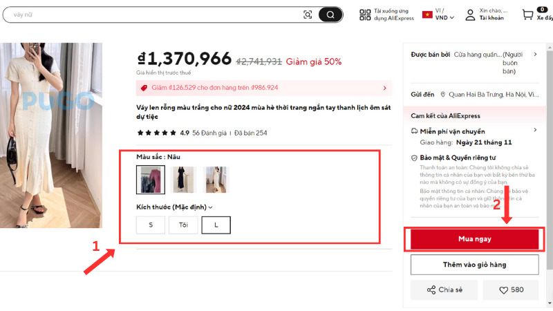 Lựa chọn thông số và chọn mua ngay Lựa chọn thông số và chọn mua ngay
