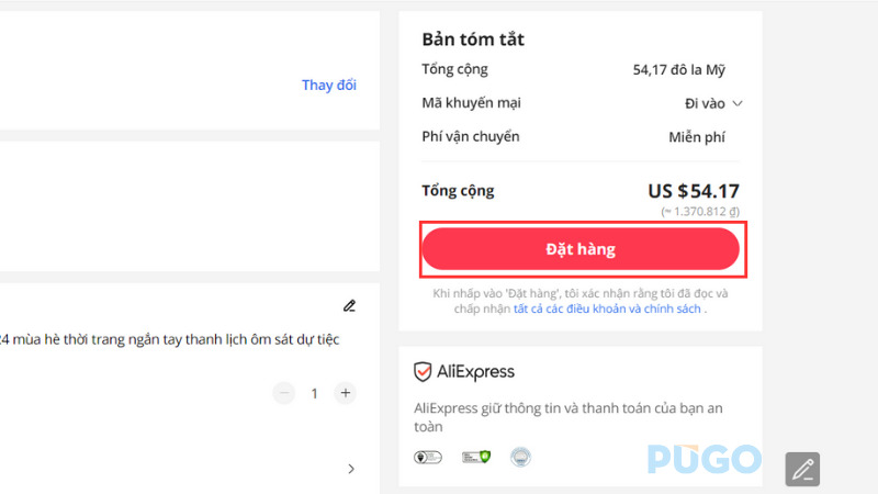 Bấm Đặt hàng Bấm Đặt hàng