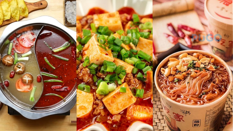 Lẩu Tứ Xuyên, đậu phụ Ma Bà, miến cay Trùng Khánh
