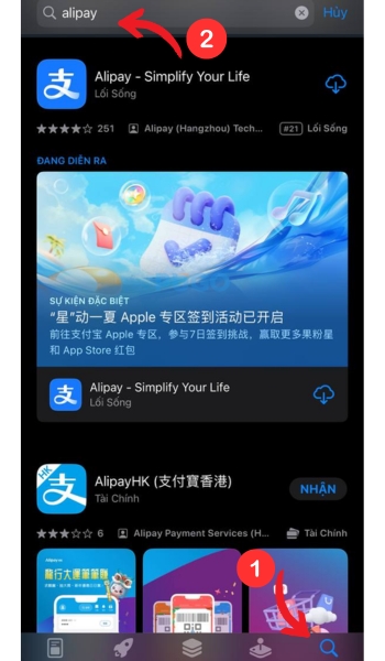 tìm kiếm alipay trên app store tìm kiếm alipay trên app store