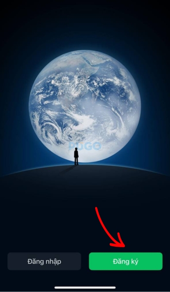 Bấm đăng ký WeChat