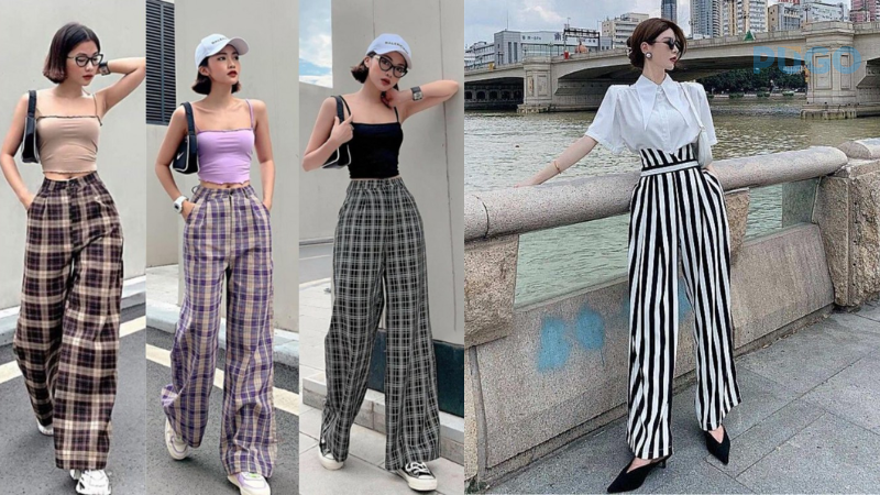 Những chiếc quần kẻ sọc bắt mắt