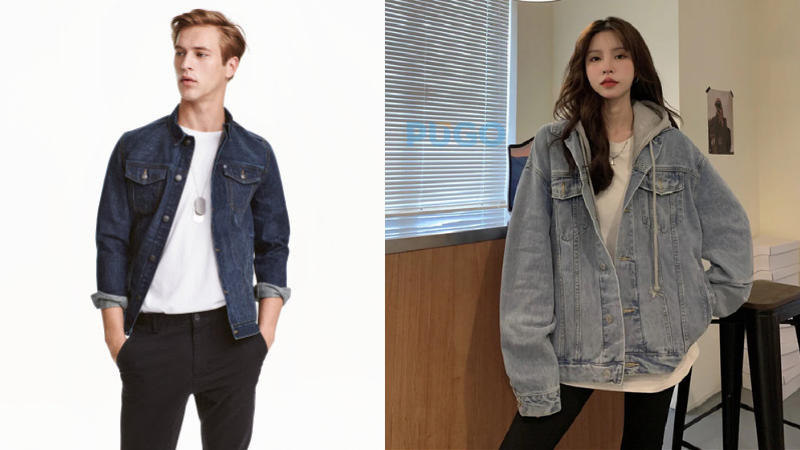 Áo denim phù hợp cho cả nam và nữ