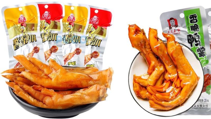 Chân gà cay, vịt cay nội địa Trung Chân gà cay, vịt cay nội địa Trung