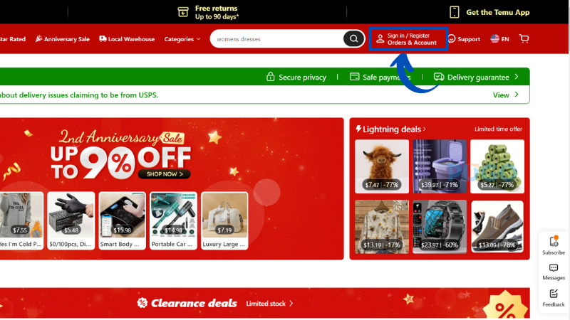 Chọn Sign in/ Register Chọn Sign in/ Register