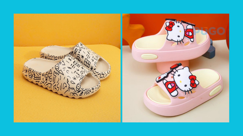 Dép bánh mì họa tiết độc đáo