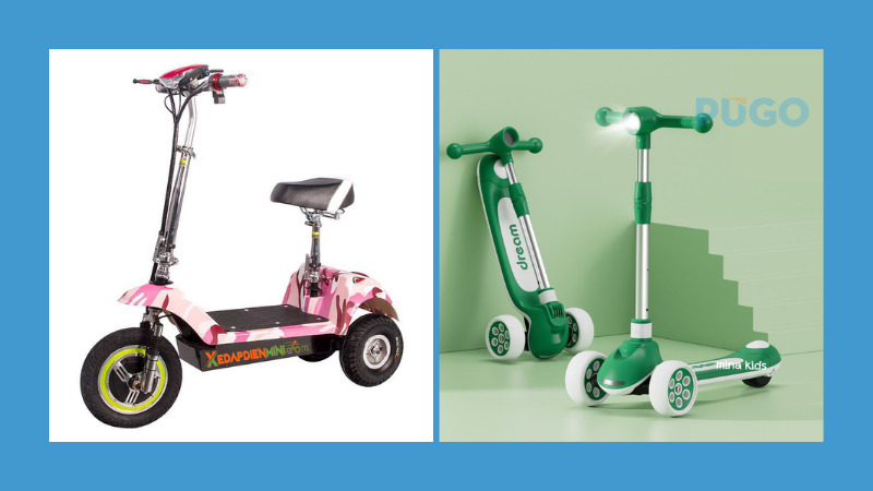 Xe máy điện mini scooter 3 bánh phát nhạc