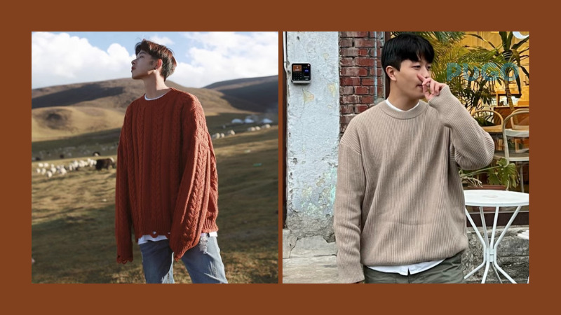 Áo len oversize phong cách Hàn Quốc Áo len oversize phong cách Hàn Quốc