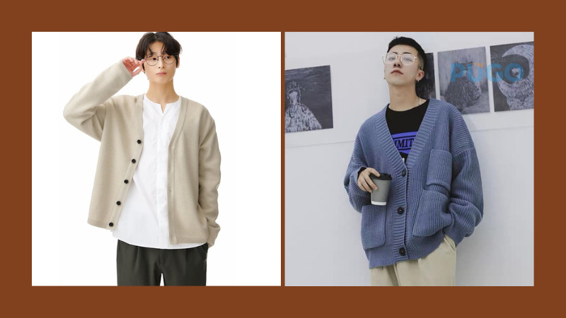 Áo len dáng cardigan tiện dụng Áo len dáng cardigan tiện dụng