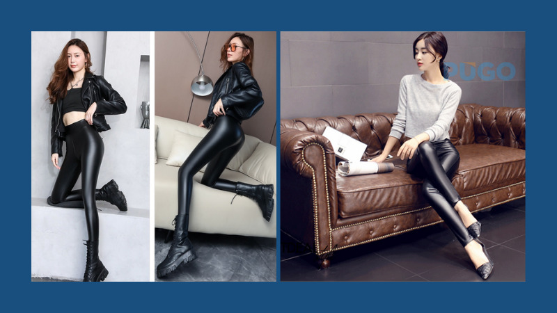 Quần legging da bóng