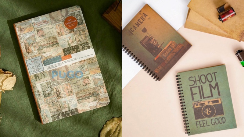 Sổ tay vintage cổ điển Sổ tay vintage cổ điển