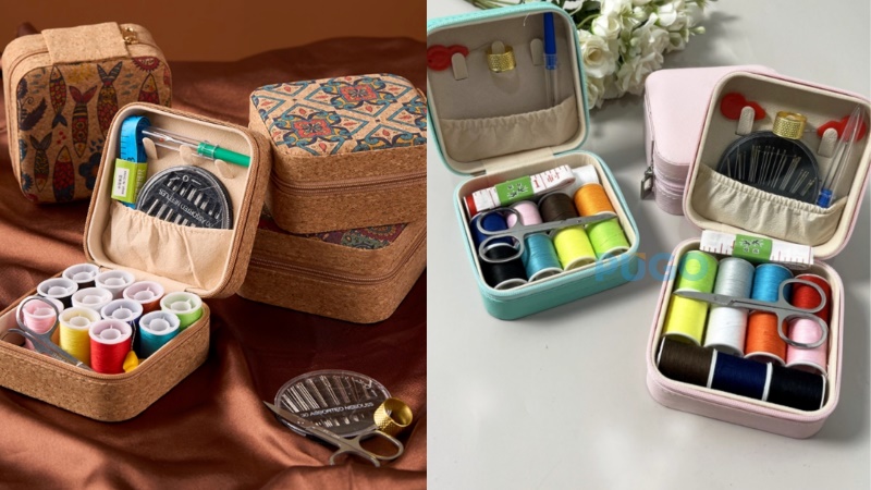 Hộp kim chỉ bằng vải
