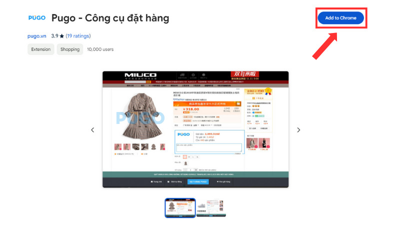 Click chọn Add to Chrome