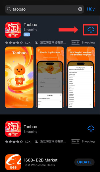 Tải Taobao về điện thoại Tải Taobao về điện thoại