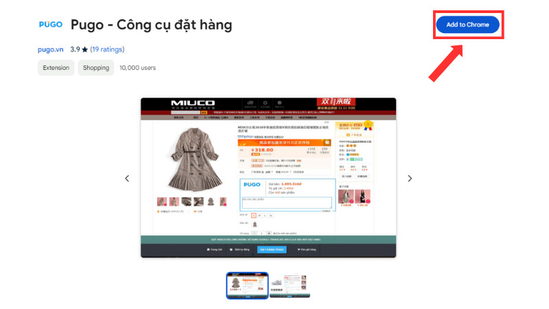 Chọn Add to Chrome Chọn Add to Chrome
