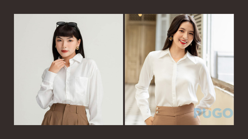 Áo sơ mi kiểu basic
