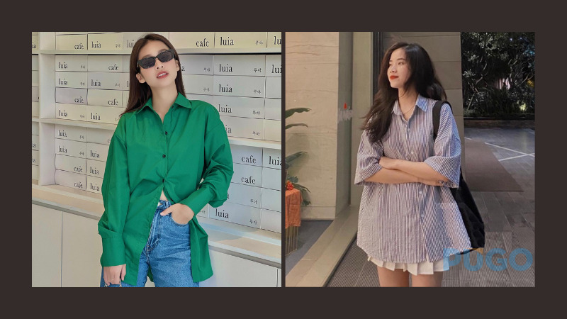 Áo sơ mi dáng oversize