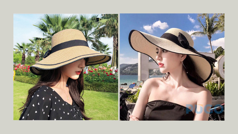 Mũ rộng vành bằng cói