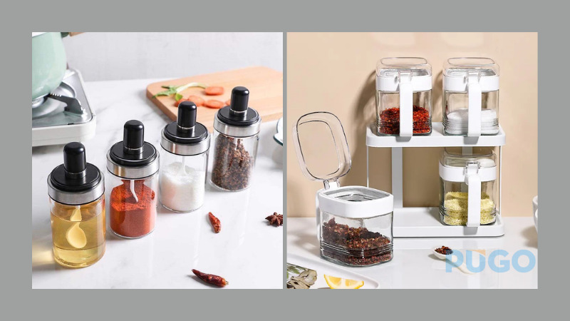 Hộp đựng gia vị bằng thủy tinh Hộp đựng gia vị bằng thủy tinh