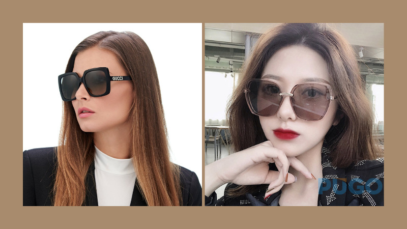 Kính râm thời trang dáng oversize