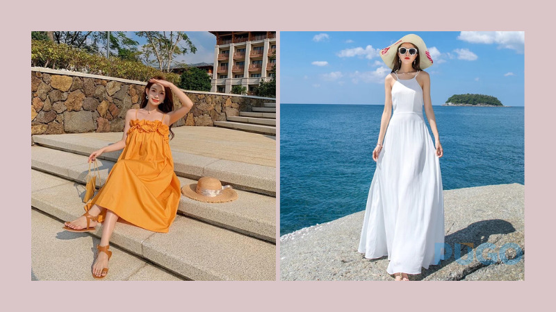 Đầm maxi đi biển Đầm maxi đi biển