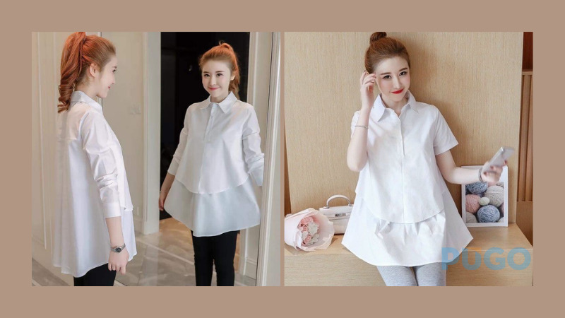 Áo bầu có cổ Áo bầu có cổ