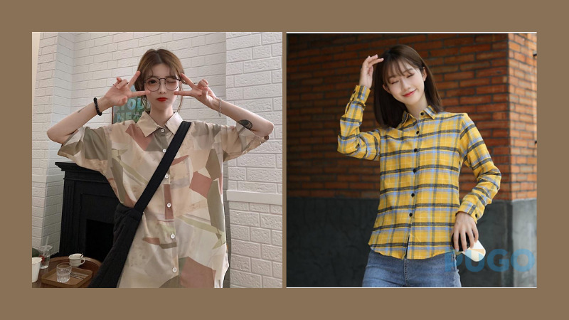 Sơ mi họa tiết hình học Sơ mi họa tiết hình học