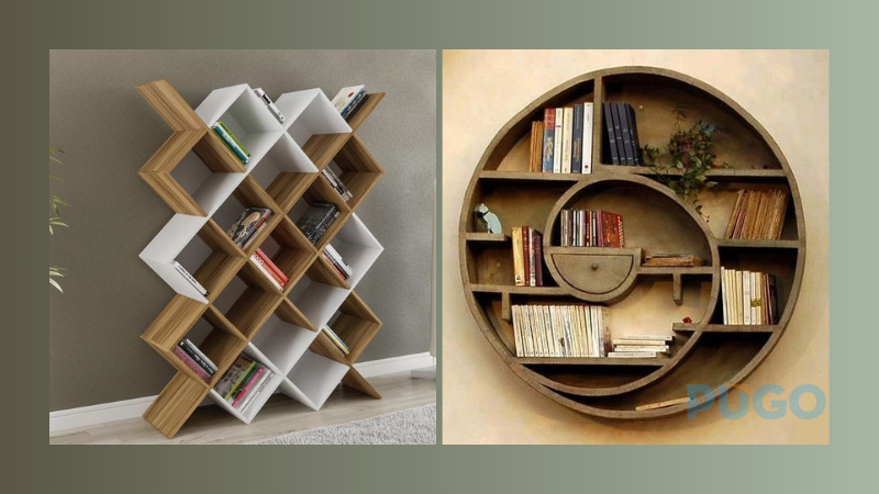 Kệ sách dạng hình học