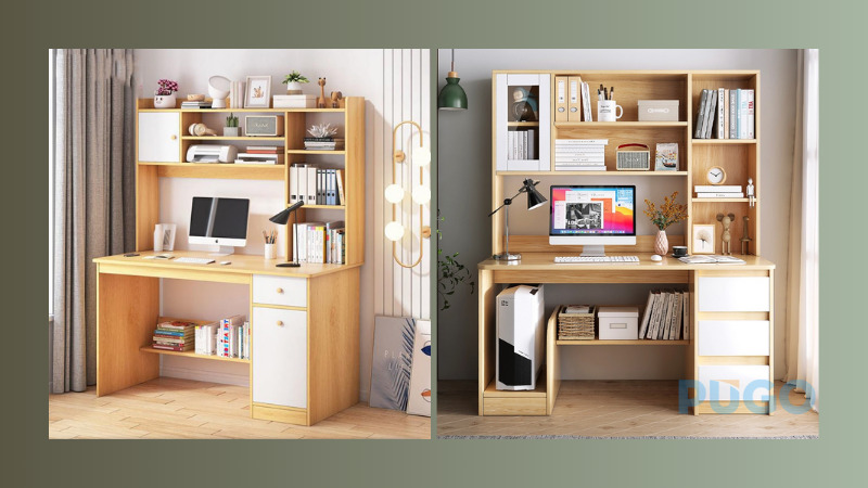 Kệ đa năng tích hợp bàn học hoặc bàn làm việc