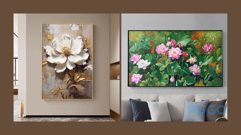 Tranh hoa mang ý nghĩa tài lộc