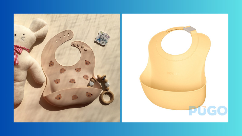 Yếm ăn dặm silicone kèm khay hứng