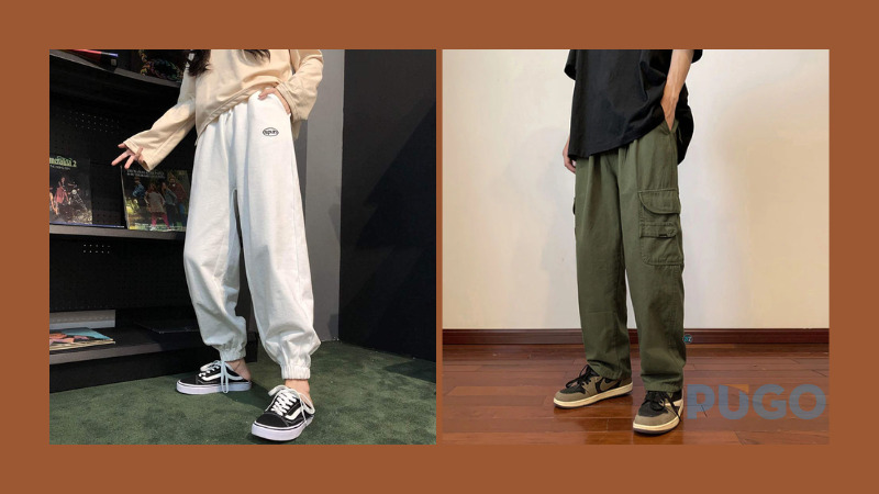 Quần jogger, quần cargo dáng suông