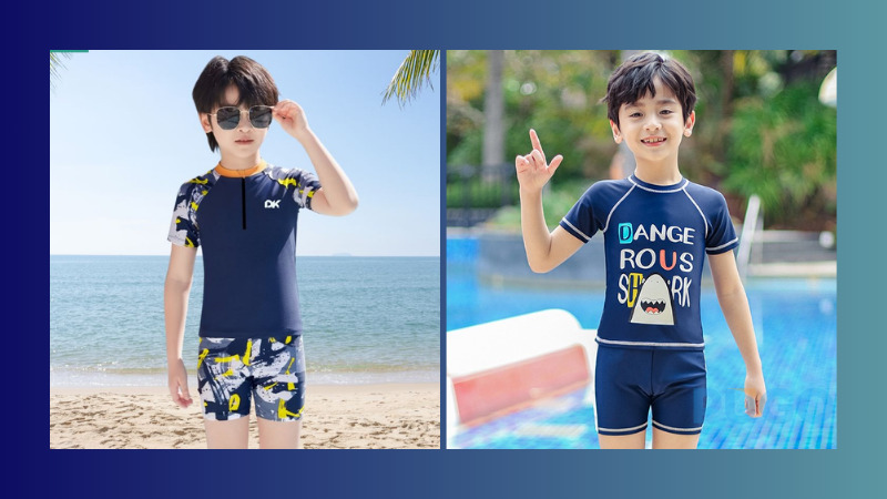 Đồ bơi tay ngắn và quần đùi thể thao Đồ bơi tay ngắn và quần đùi thể thao