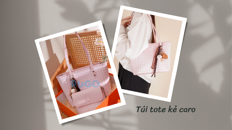 Túi tote kẻ caro dành cho sinh viên