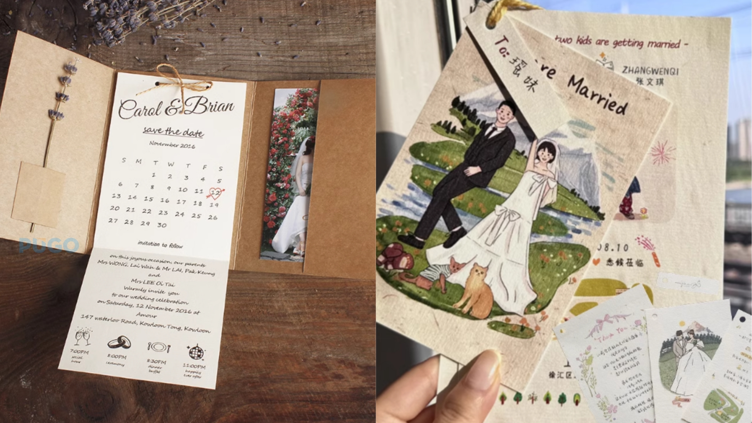 Thiệp cưới thân thiện với môi trường Thiệp cưới thân thiện với môi trường