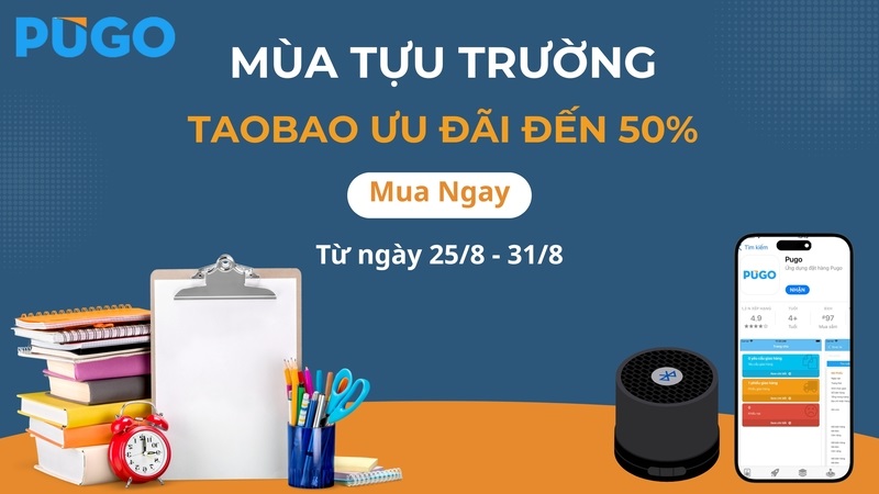 Mùa tựu trường, Taobao ưu đãi đến 50%